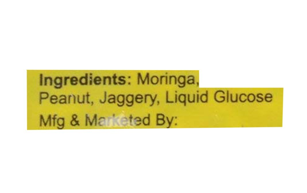 Bliss Green Farms Delite Moringa Peanut Chikki    Pack  50 grams